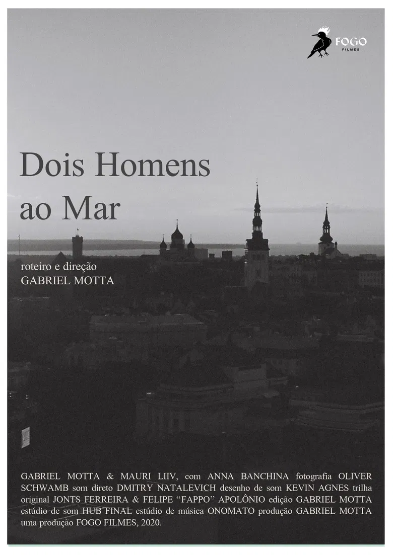 Two Men by the Sea poster background