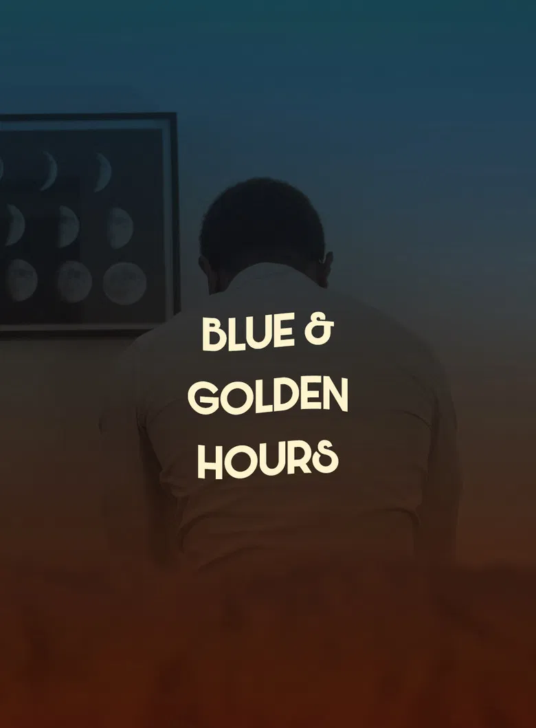 Blue & Golden Hours poster background