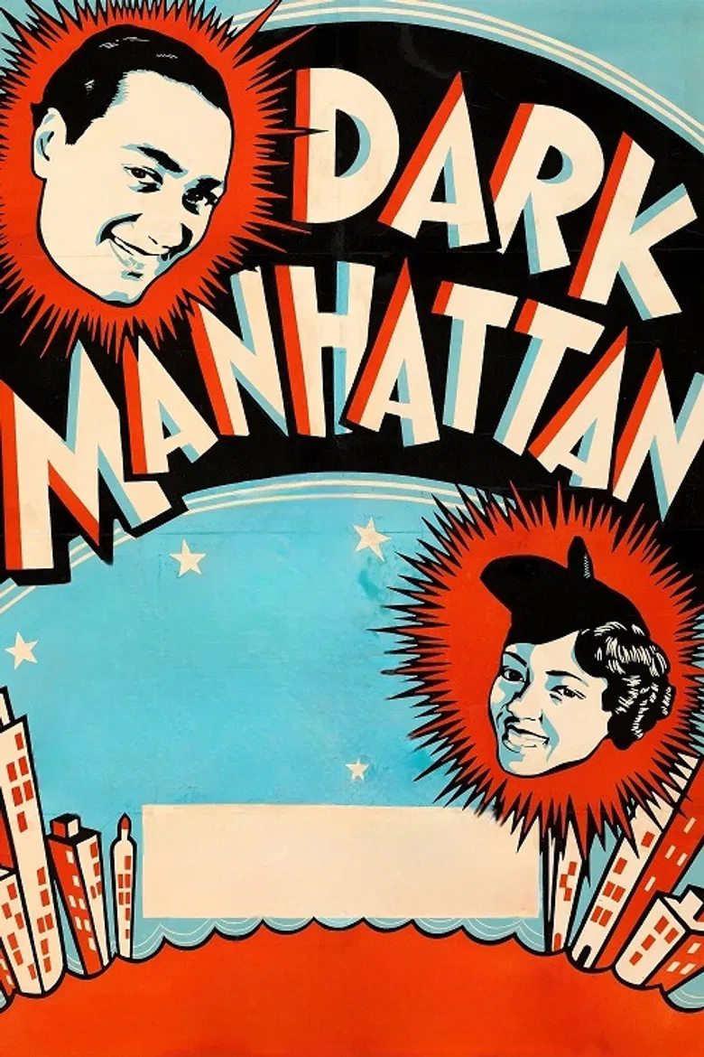 Dark Manhattan poster background