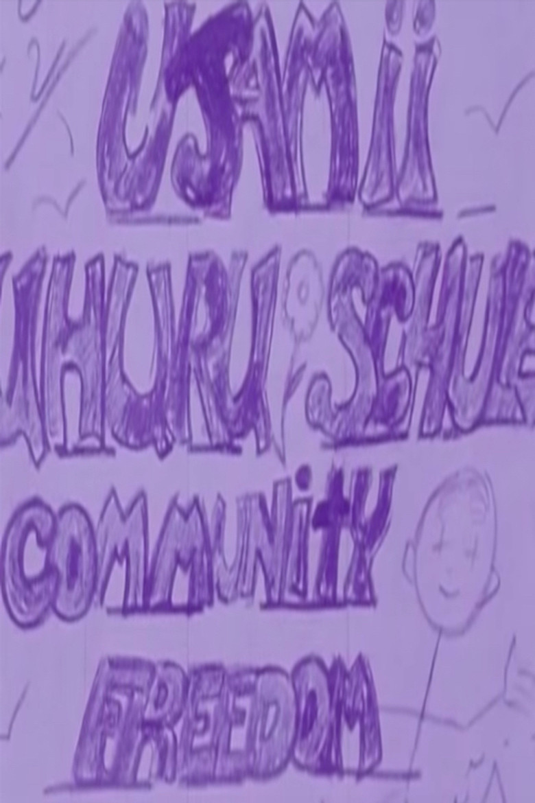 Ujamii Uhuru Schule Community Freedom School poster background