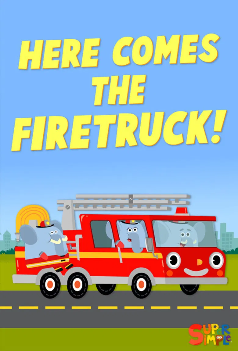 Here Comes the Fire Truck poster background