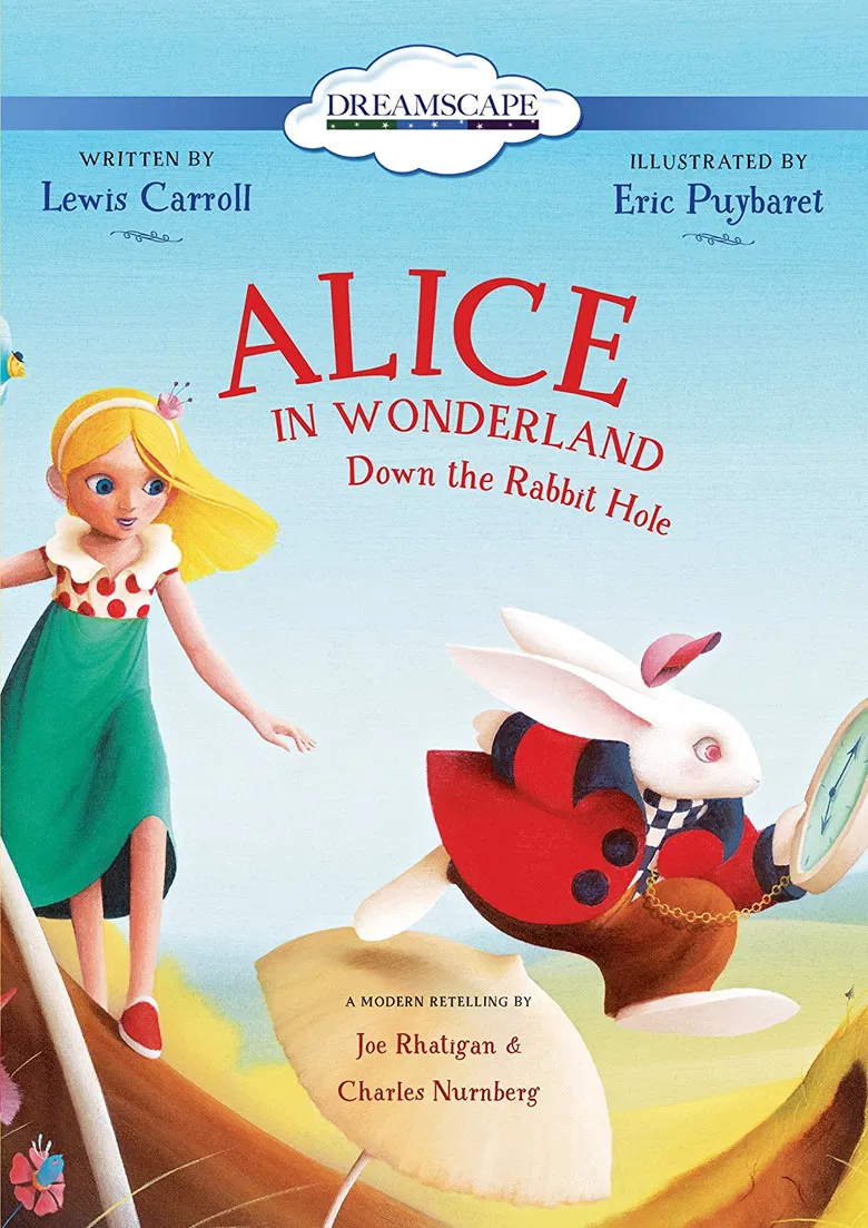 Alice in Wonderland Down the Rabbit Hole poster background