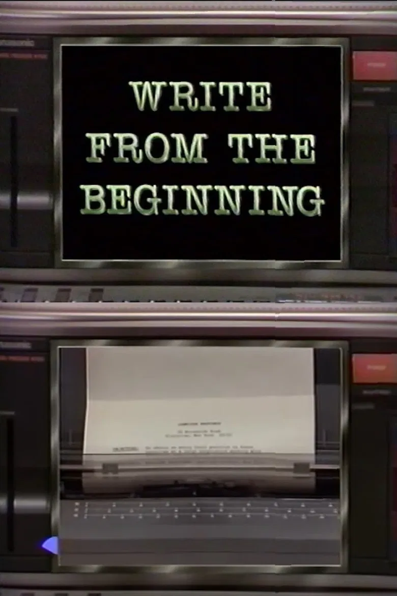 Write From the Beginning poster background