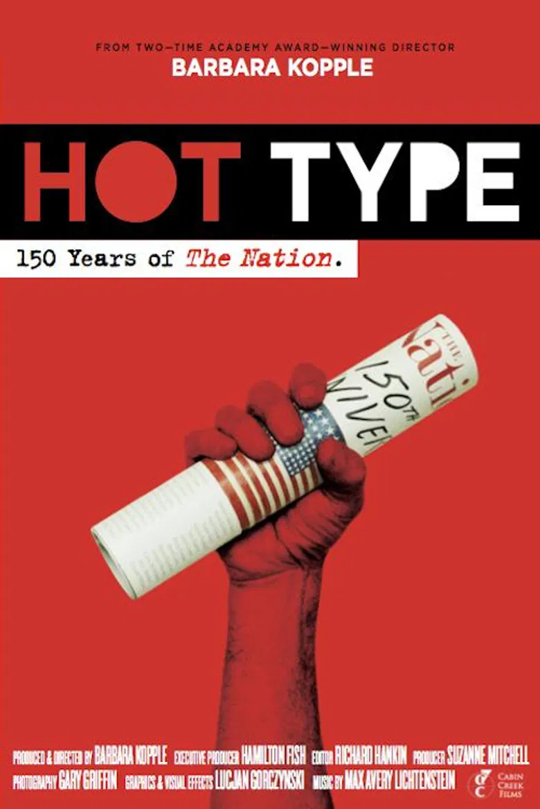 Hot Type: 150 Years of The Nation poster background