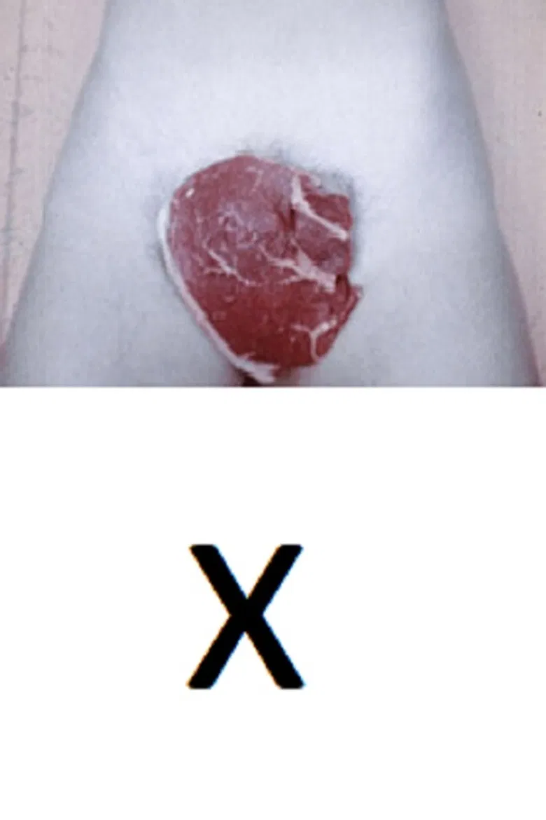 “X” poster background