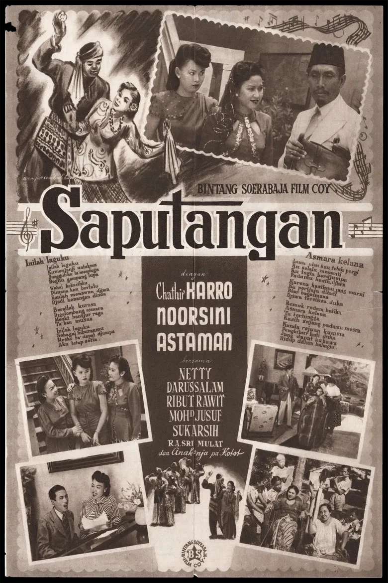 Saputangan poster background