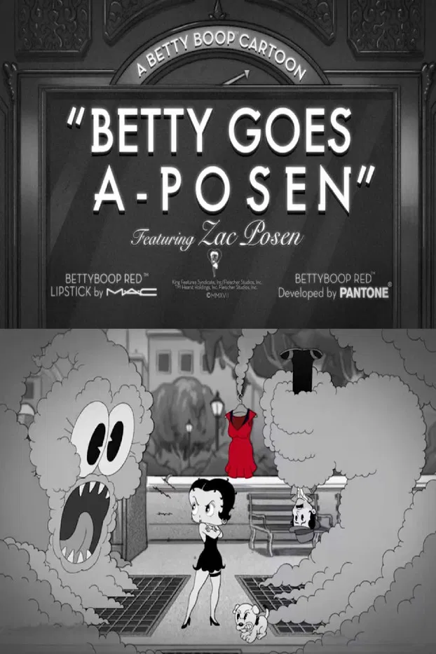 Betty Goes a-Posen poster background