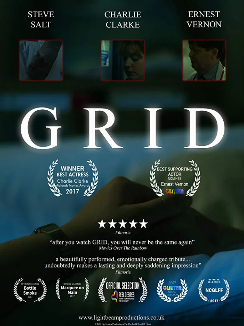 Grid poster background