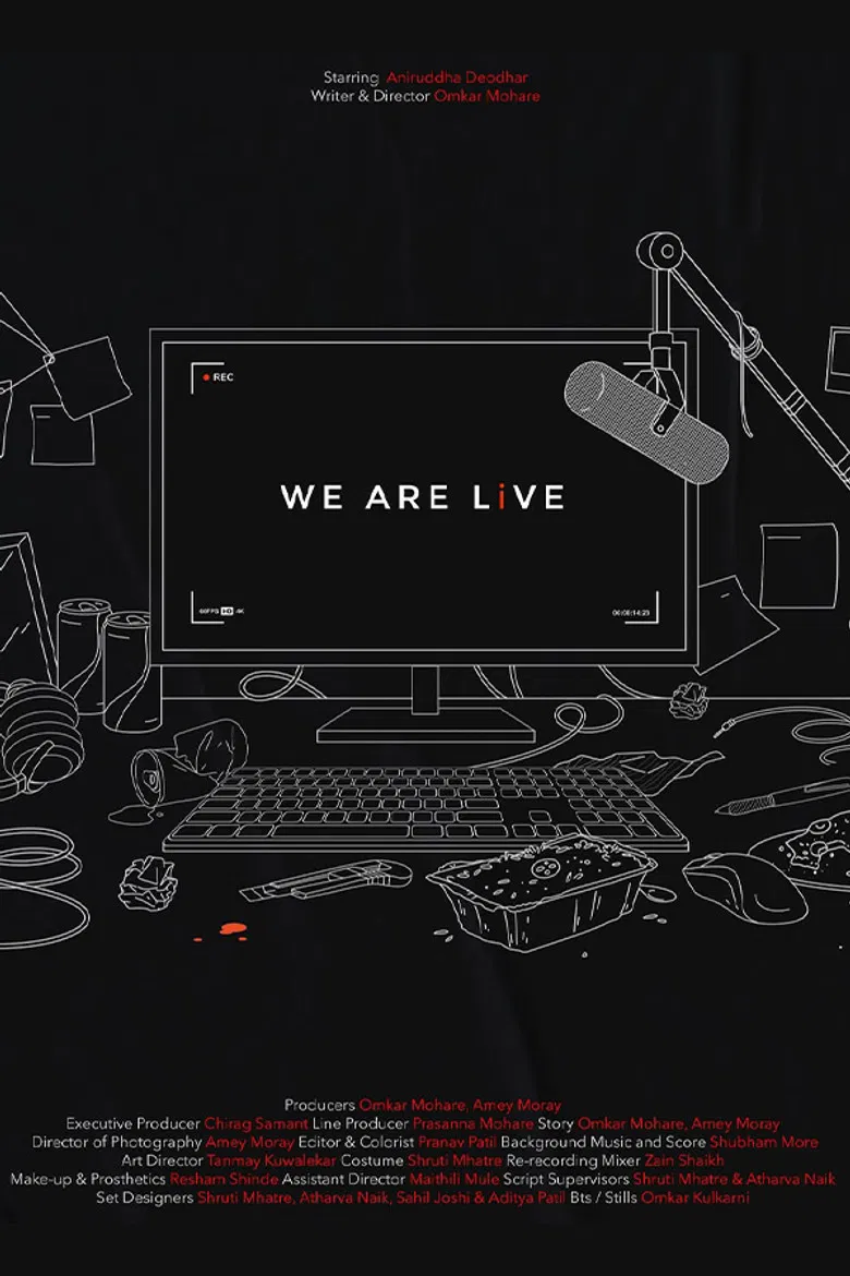 We Are Live poster background