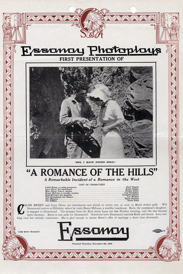 A Romance of the Hills poster background