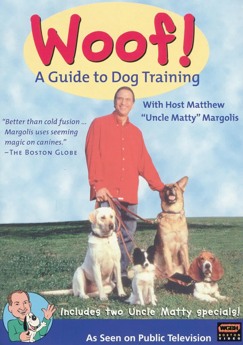 Woof! A Guide to Dog Training poster background