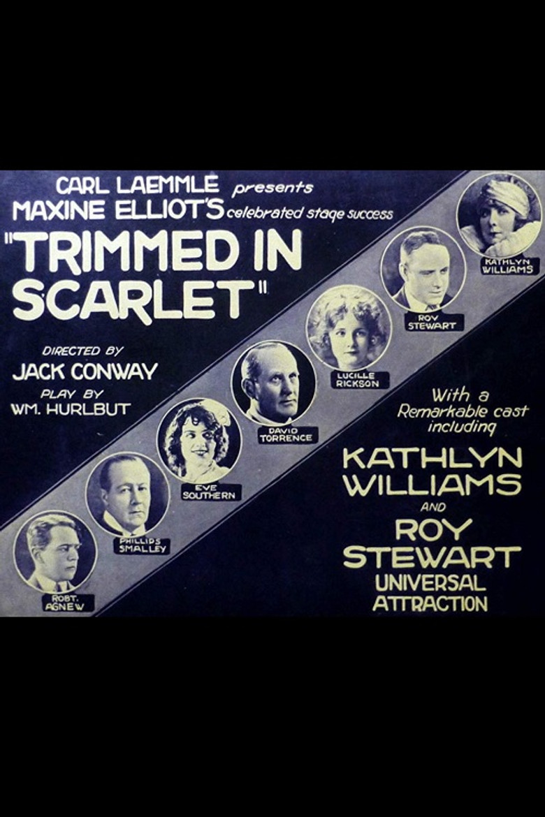 Trimmed in Scarlet poster background