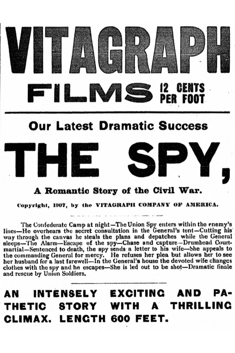 The Spy: A Romantic Story of the Civil War poster background