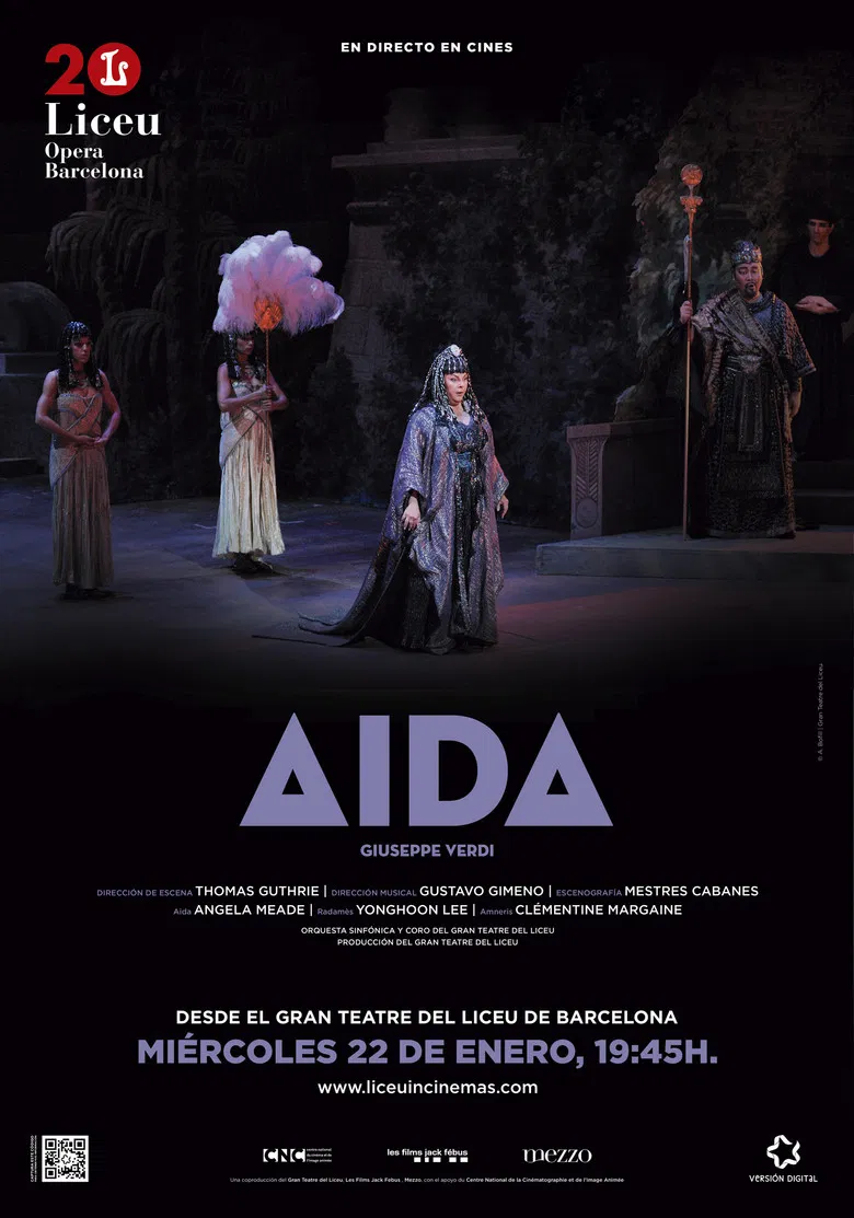 Aida Gran Teatre del Liceu poster background