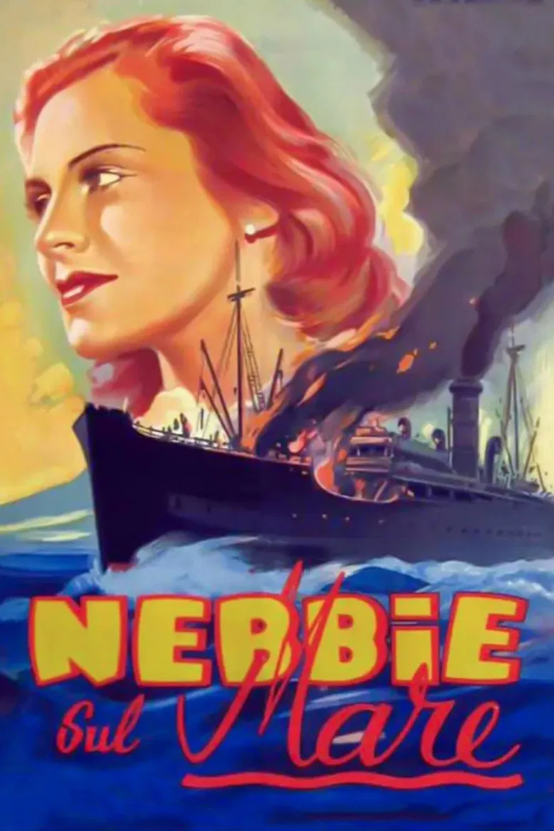 Nebbie sul mare poster background