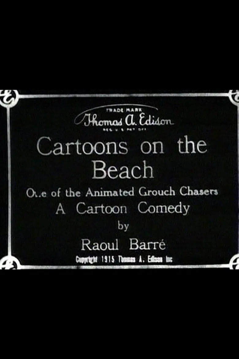 Cartoons on the Beach poster background