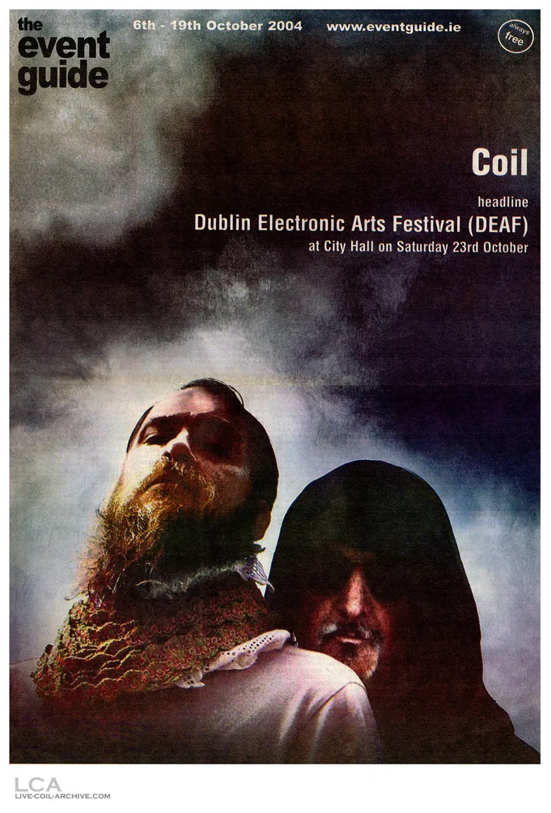 Coil: Dublin 2004 poster background