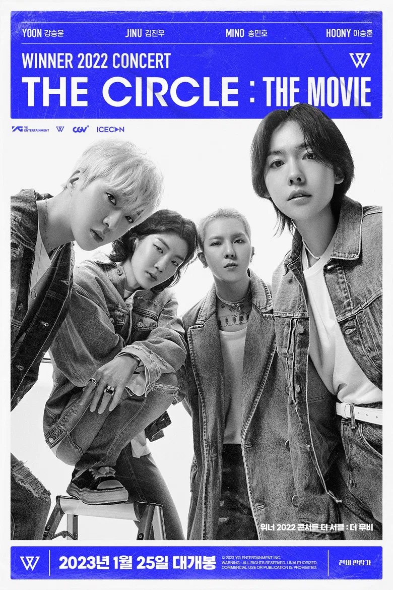 WINNER 2022 Concert The Circle : The Movie poster background