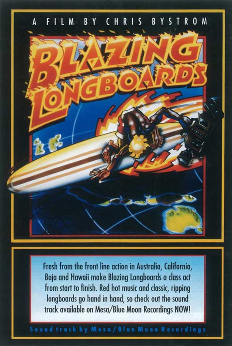 Blazing Longboards poster background