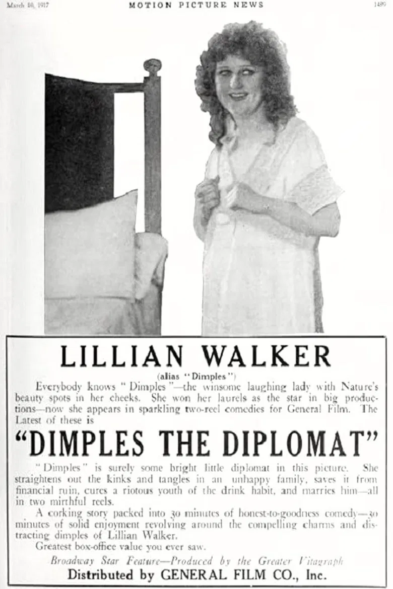Dimples the Diplomat poster background