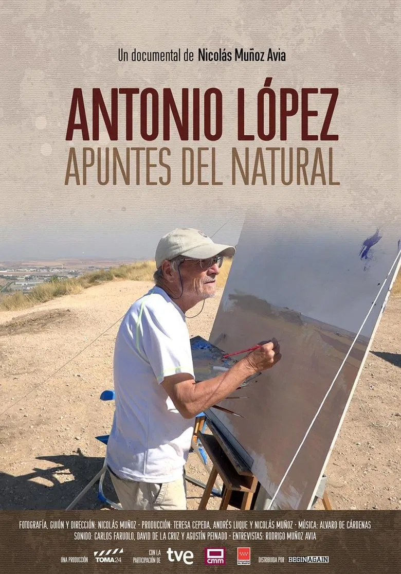 Antonio López: apuntes del natural poster background