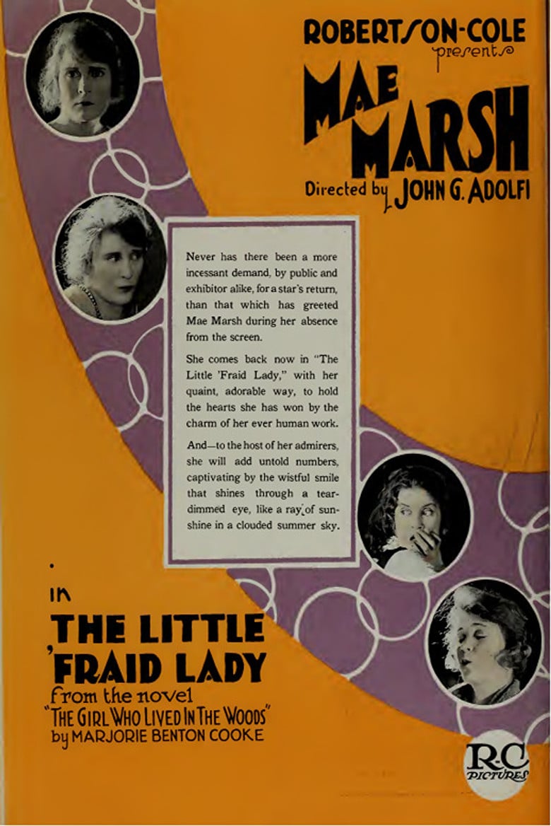 The Little 'Fraid Lady poster background