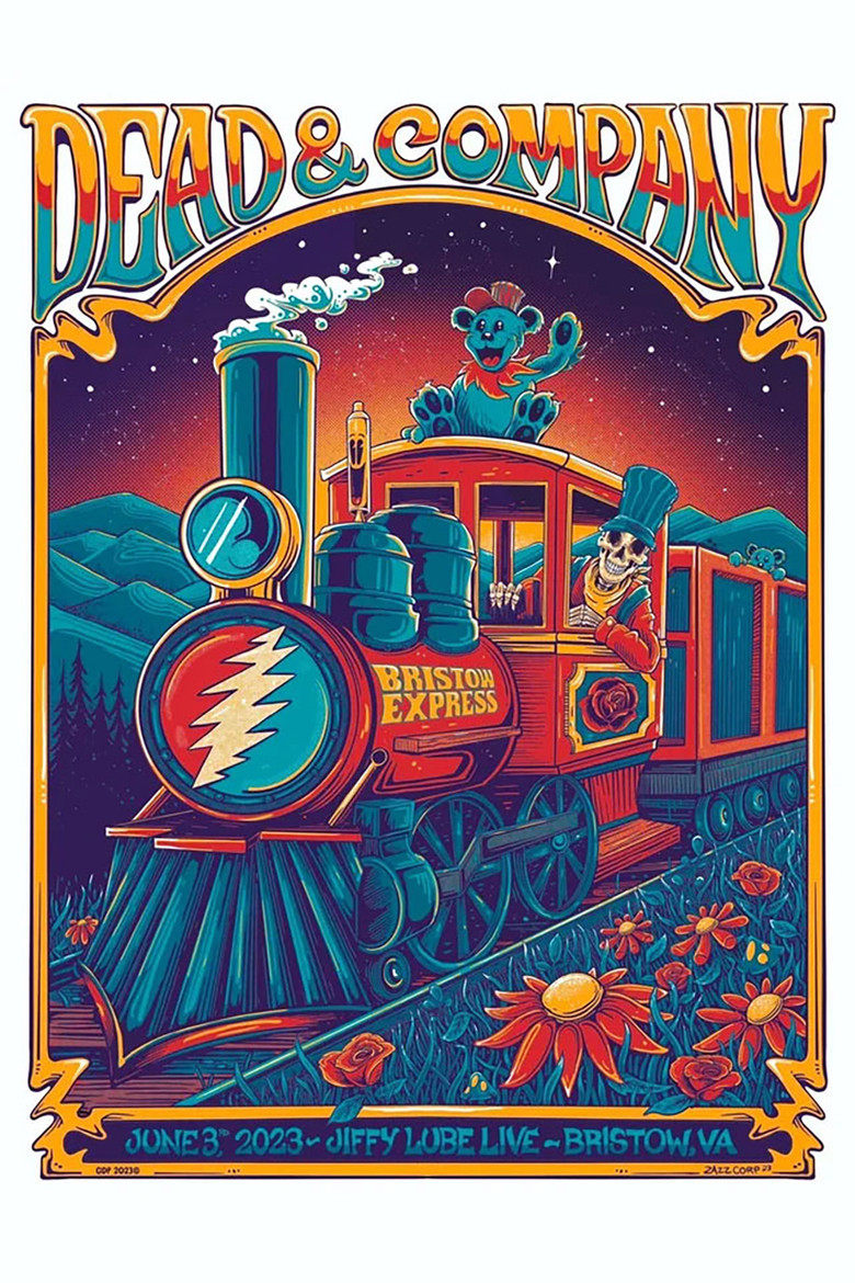 Dead & Company: 2023-06-03 Jiffy Lube Live, Bristow, VA poster background