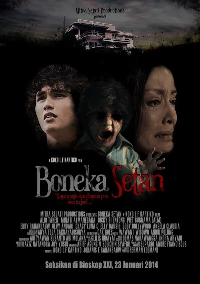 Boneka Setan poster background