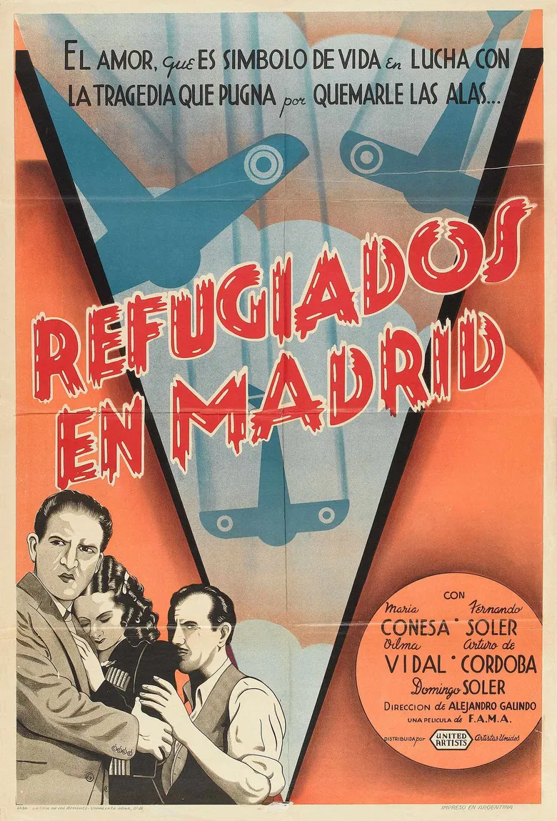 Refugiados en Madrid poster background
