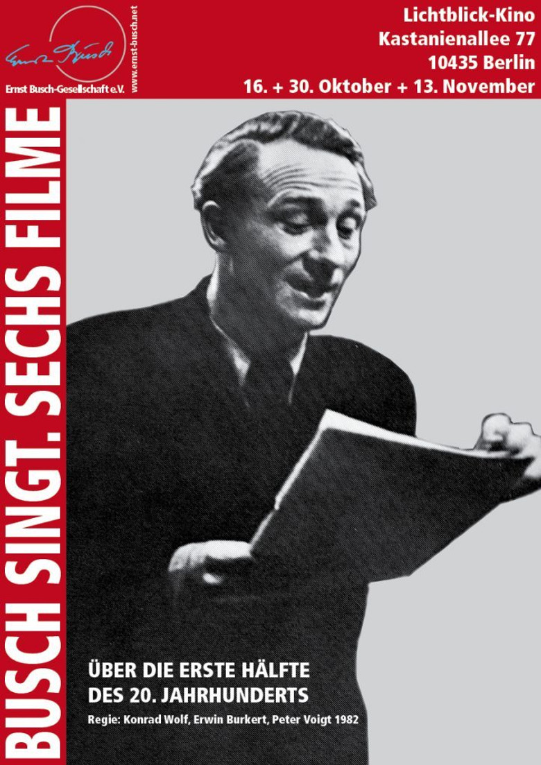 Busch singt – Sechs Filme über die erste Hälfte des 20. Jahrhunderts poster background