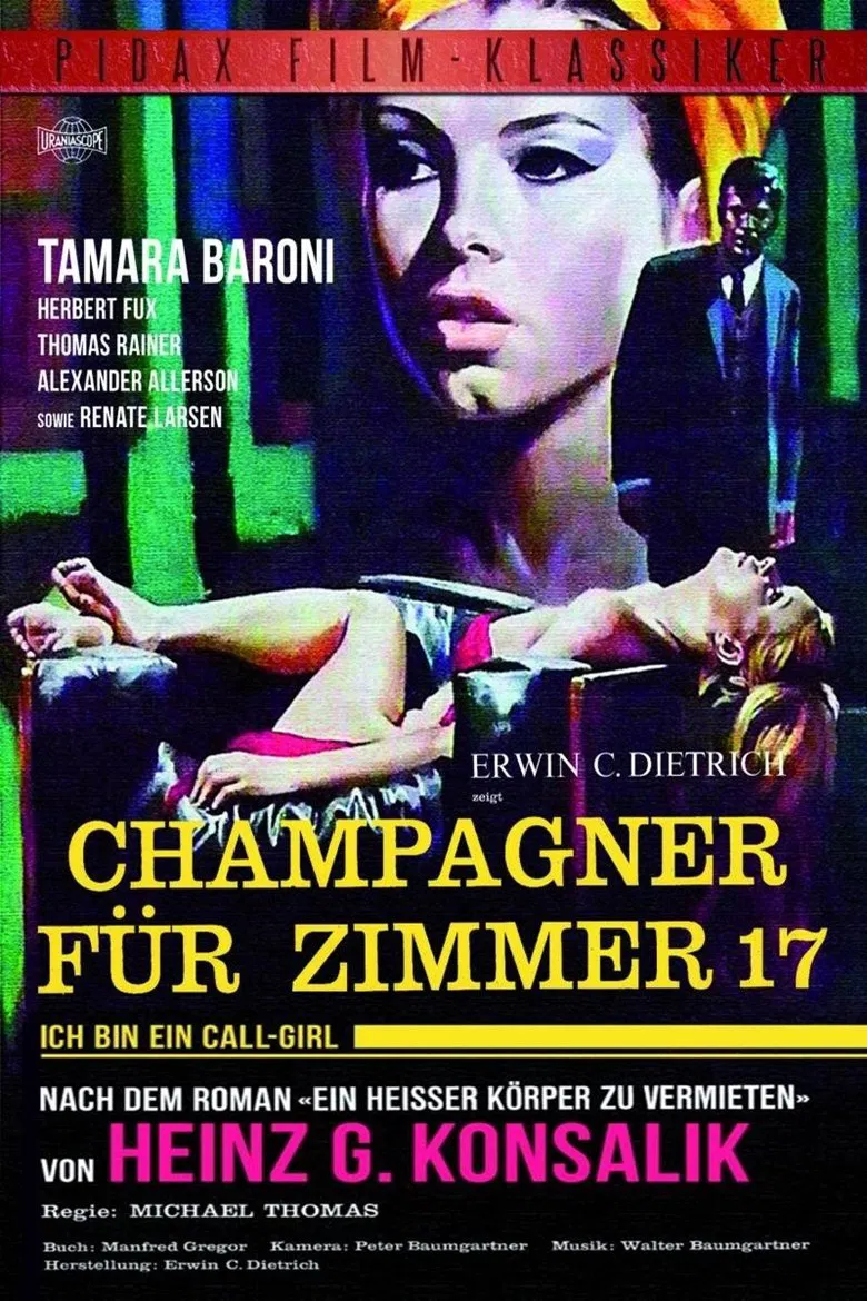 Champagne for Room 17 poster background