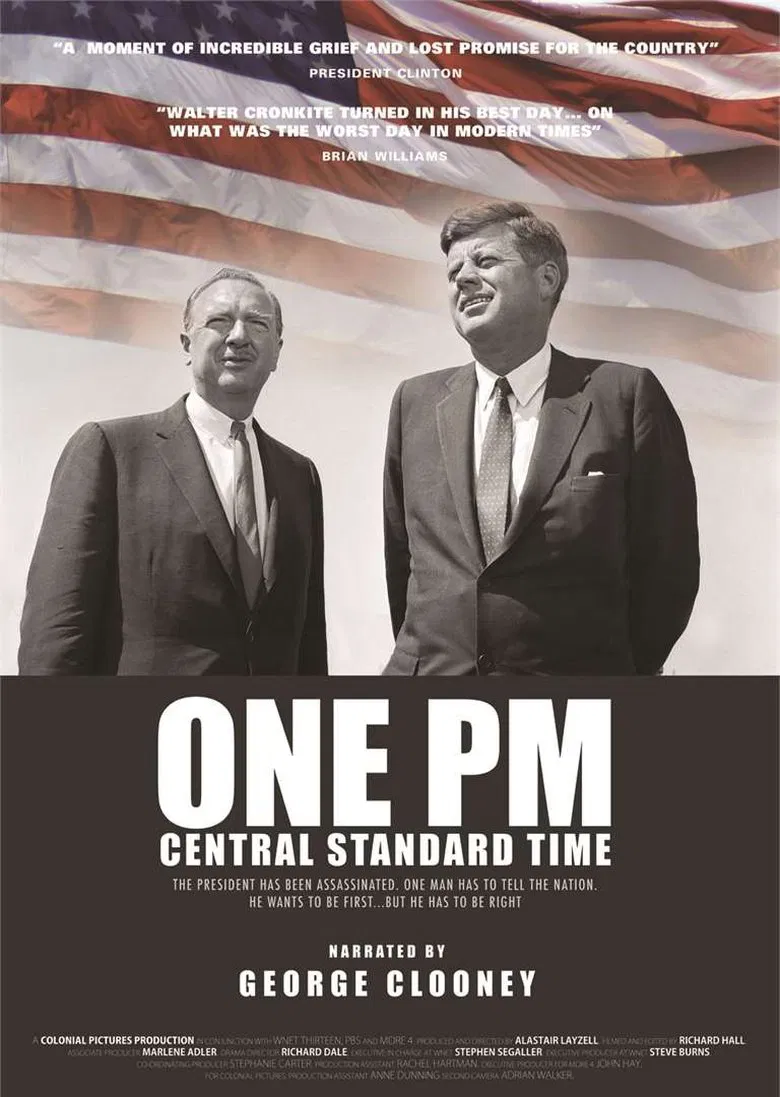 JFK: One PM Central Standard Time poster background