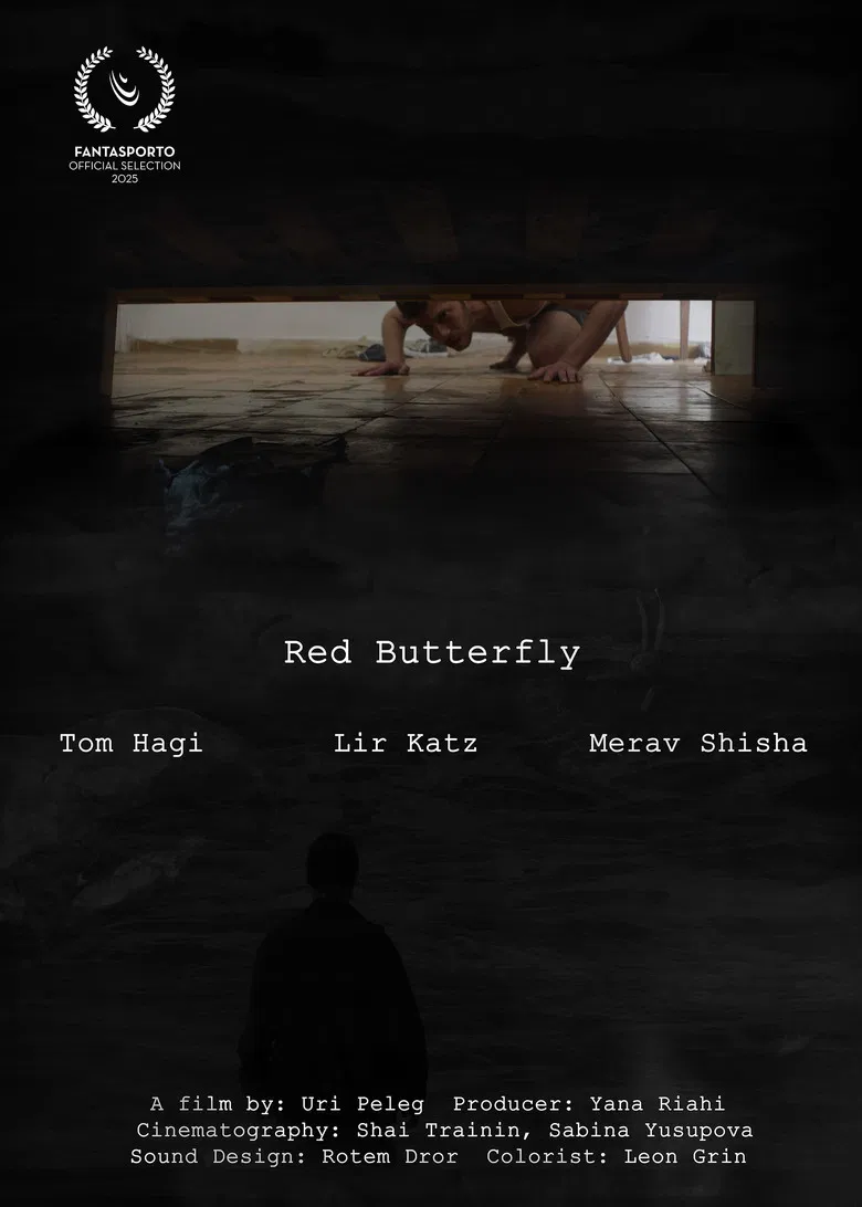 Red Butterfly poster background