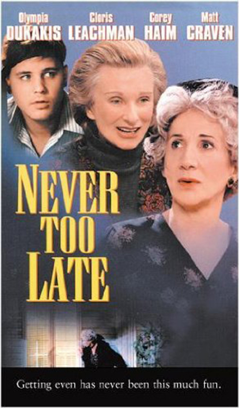 Never Too Late poster background