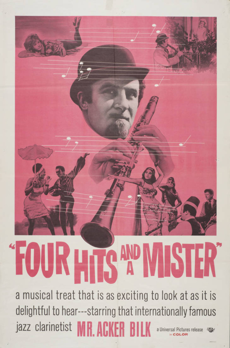 Four Hits and a Mister poster background