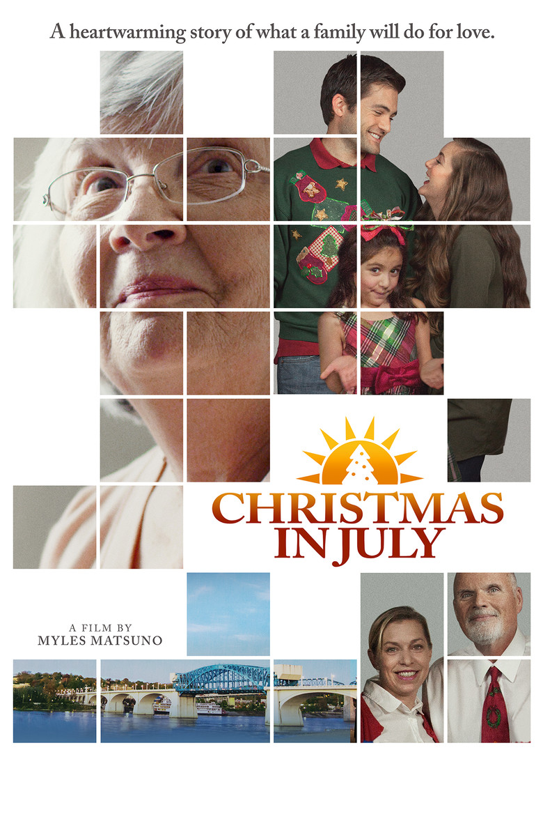 Christmas in July poster background