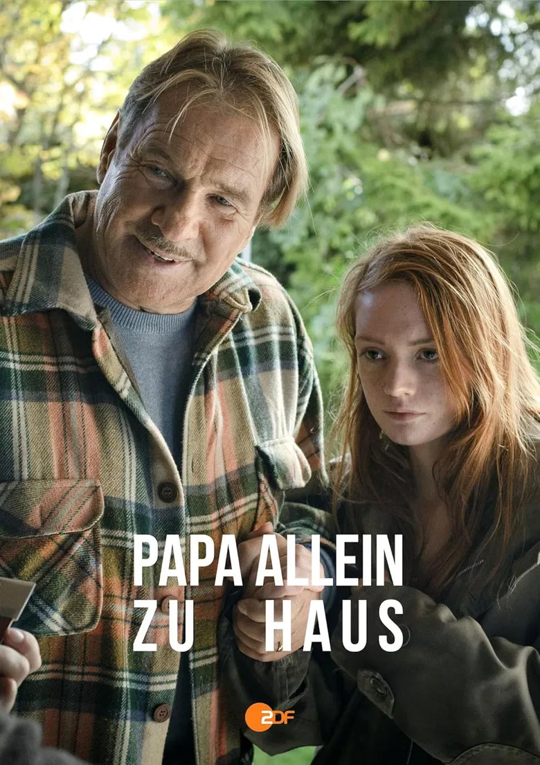 Papa allein zu Haus poster background