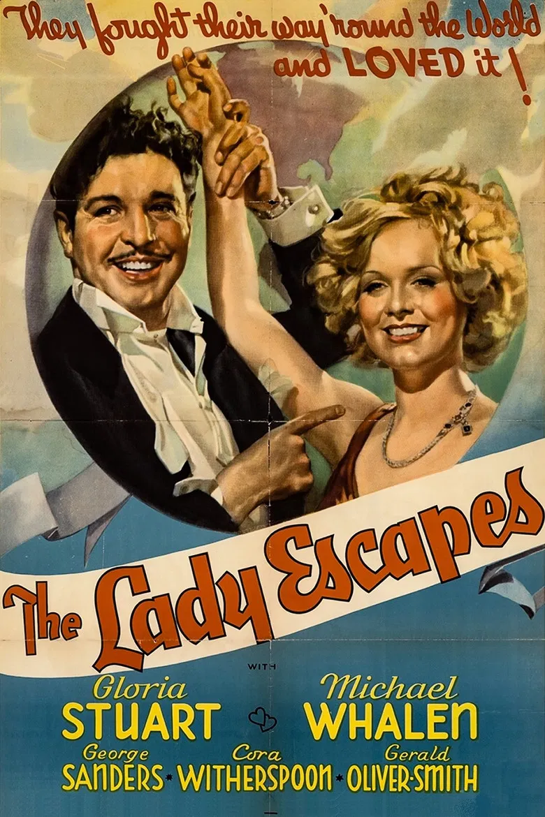 The Lady Escapes poster background
