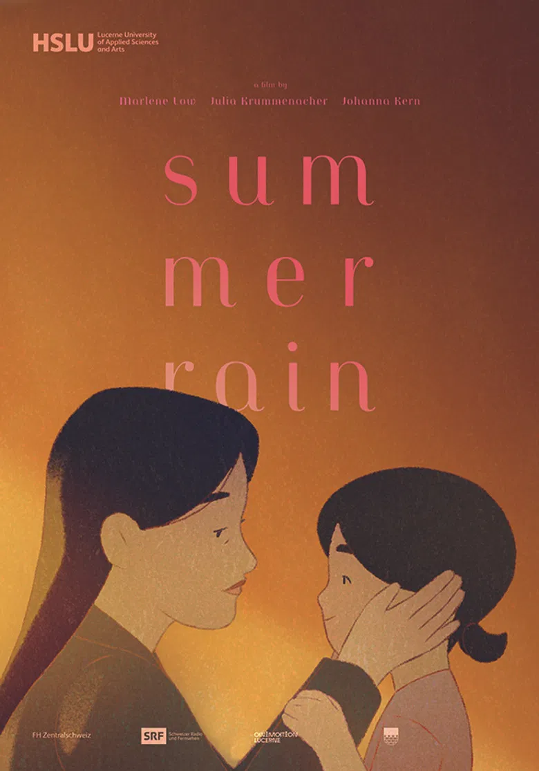 Summer Rain poster background