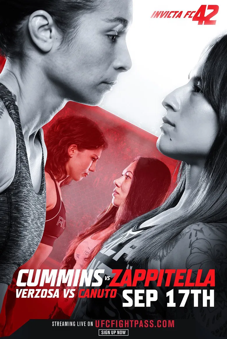 Invicta FC 42: Cummins vs. Zappitella poster background