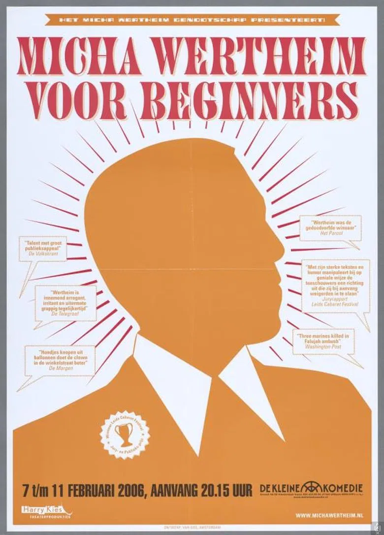 Micha Wertheim: Voor Beginners poster background