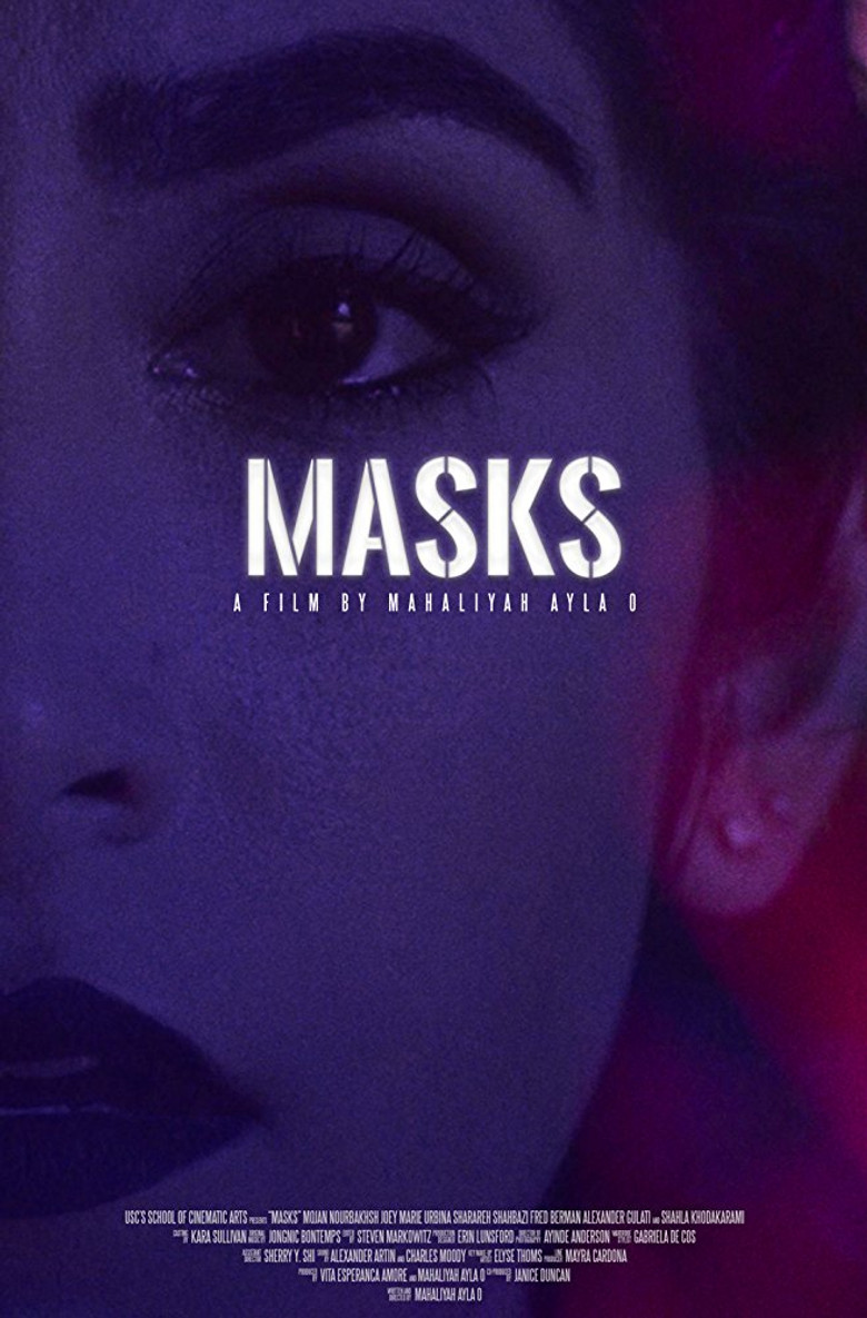 Masks poster background