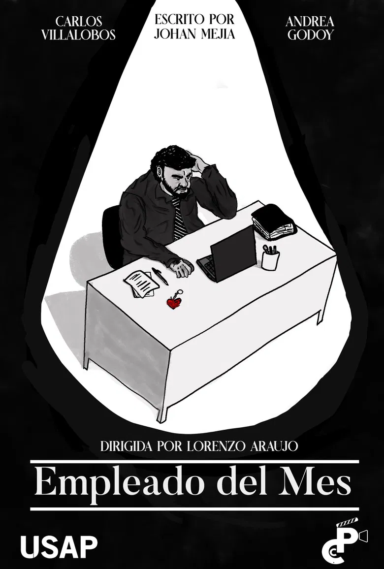 Employee of the month poster background