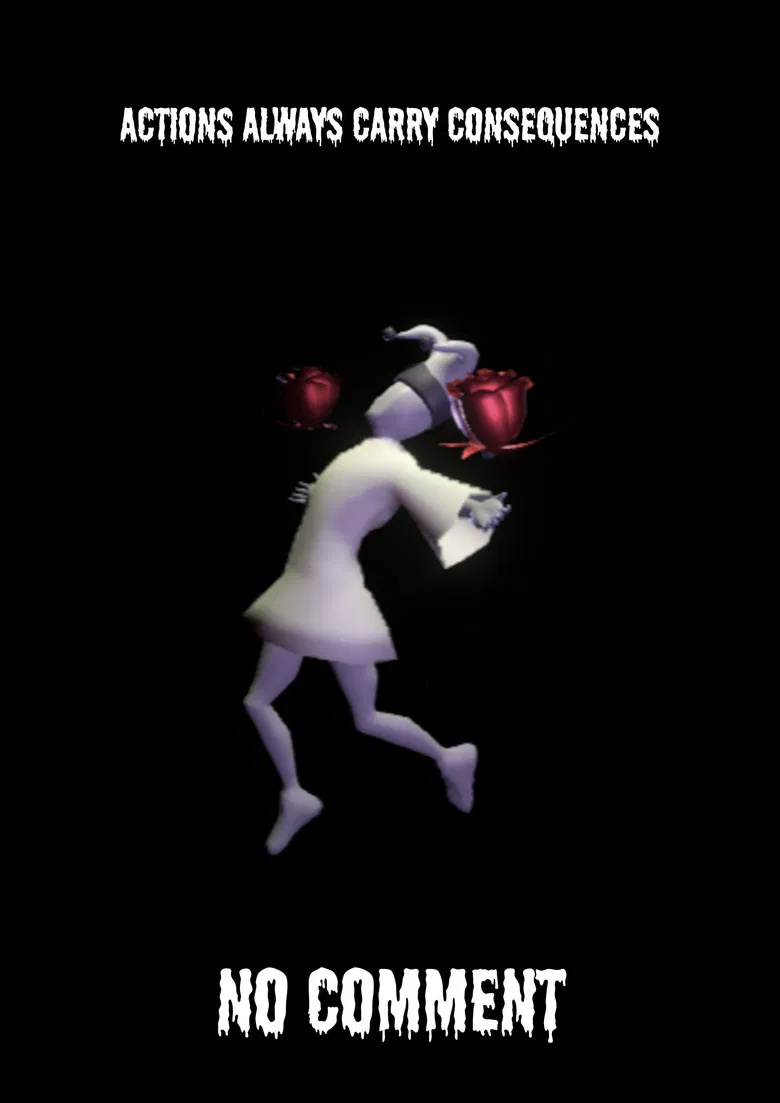 No Comment poster background