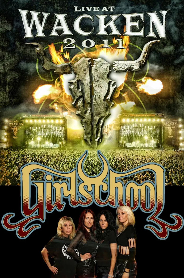 Girlschool - Live at Wacken 2011 poster background