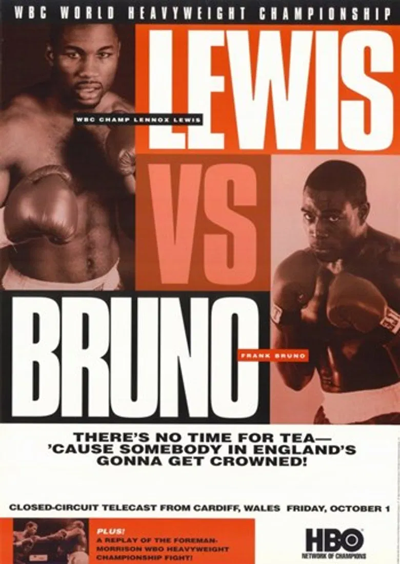 Lennox Lewis vs. Frank Bruno | WBC World Heavyweight Championship poster background