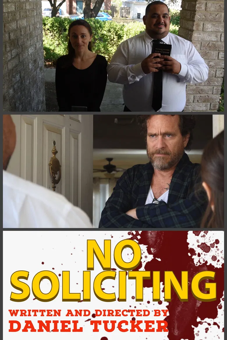 No Soliciting poster background