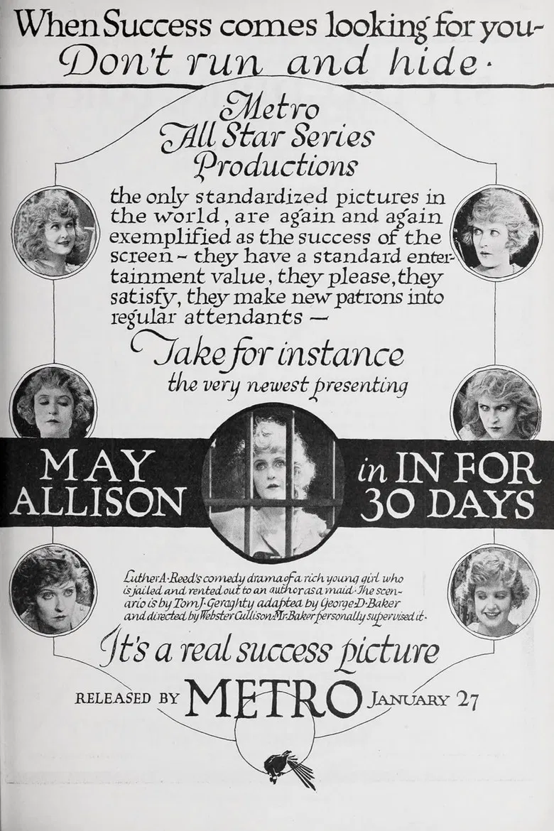 In for Thirty Days poster background