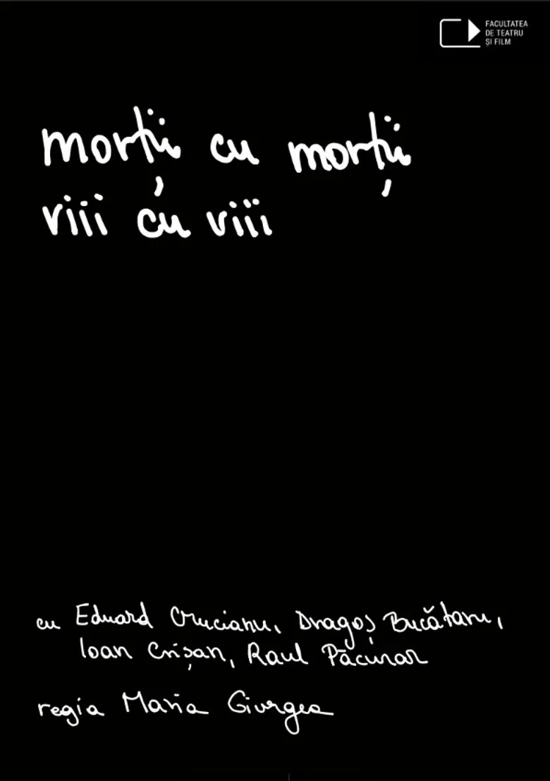 The dead with the dead, the living with the living poster background