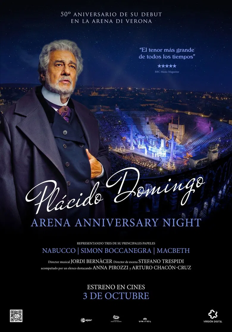 Plácido Domingo: 50th Anniversary Concert poster background